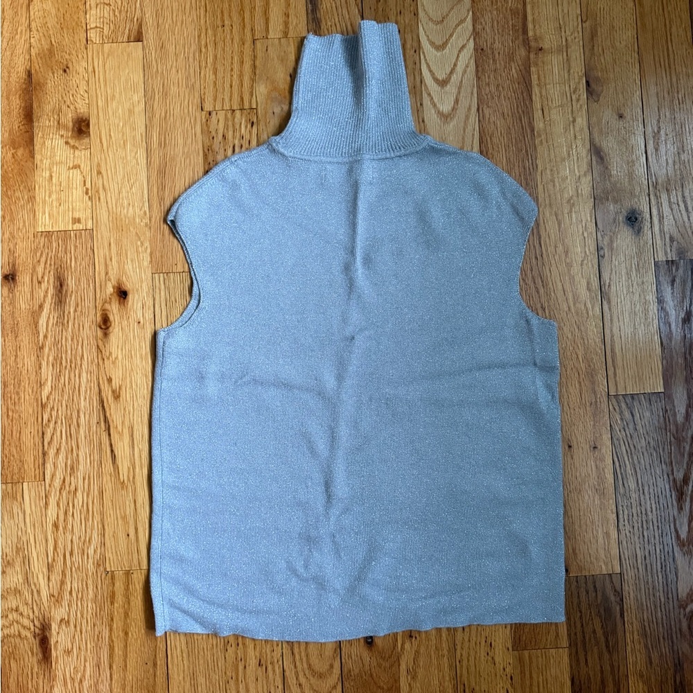 Set of 2 Metallic Turtleneck Tank Tops - Picture 5 of 7